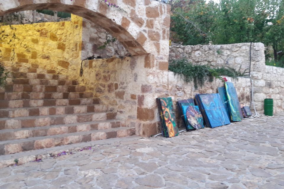 Badr Hassoun Eco Village, oil painting exhibition, outdoor oil painting exhibition